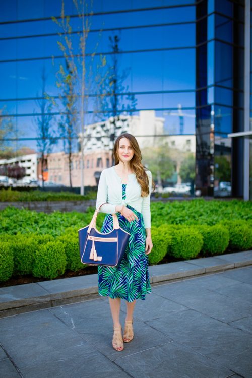 Palm Print Dress Styled for Summer - Finding Beautiful Truth