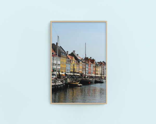 copenhagen nyhaven canal gallery art | printable wall art via Finding Beautiful Truth